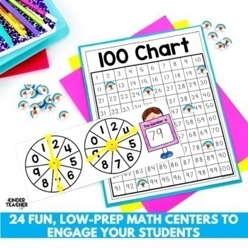 Counting to 100 Math Centers by A Kinderteacher Life | TpT