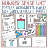Number Sense Bundle | #’s to 100 | Anchor Charts, Task Car