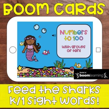 Preview of Numbers to 100 with Groups of Ten (BOOM Deck, Distance Learning, Task Cards)