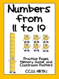 Numbers to 11 to 19- Kindergarten Base Ten- NBT K.1