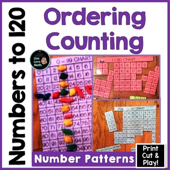 Preview of Numbers to 120 - Counting - Number Order - Patterns - Number Chart Activities