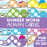 Numbers to 120 - Number Worm Activity Cards