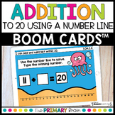 Numbers to 20 Boom Cards™ | Number Line Addition