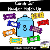 Numbers to 20 - Candy Jar Match Up - 1-10 and Teen Numbers