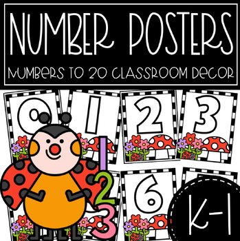 Preview of Numbers to 20 Classroom Decor Posters