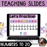 Numbers to 20 Digital Teaching Slides - Base Ten, Ten Fram