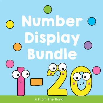 Preview of Numbers to 20 Math Posters Bundle