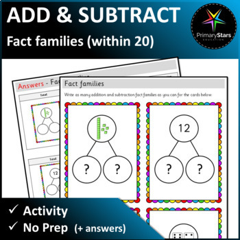 Preview of Numbers to 20 - Fact Families Investigation - Singapore Math Mastery