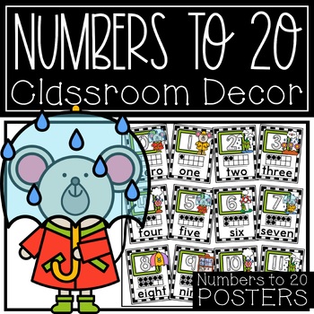 Preview of Number Formation Mastery: Handwriting Posters for Numbers 0 to 20