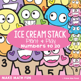 Numbers to 20 - Ice Cream Stack Counting