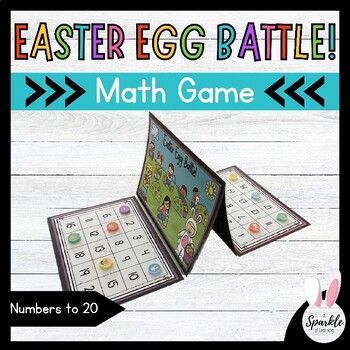 Preview of Easter Math Center Game | Numbers to 20 | Identifying Numbers Activity