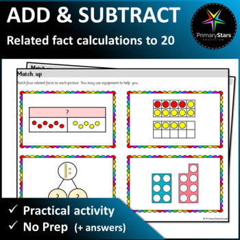 Preview of Numbers to 20 - Match Up Activity - Singapore Math Mastery