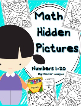 Preview of Numbers to 20- Math Hidden Pictures by Kinder League