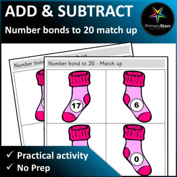 Preview of Numbers to 20 - Number Bond Match Up Game - Singapore Math Mastery