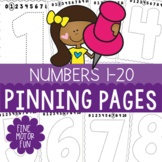 Numbers to 20 Pinning Pages - A Fine Motor Resource