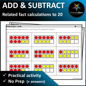 Preview of Numbers to 20 - Related Facts Practical Activity - Singapore Math Mastery