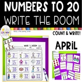 Numbers to 20 Write the Room APRIL math 1-20