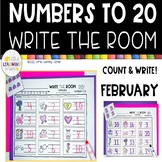 Numbers to 20 Write the Room FEBRUARY math 1-20