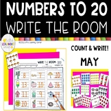 Numbers to 20 Write the Room MAY math 1-20