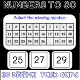 Numbers to 30 | Find the Missing Number | Boom Cards | Dis