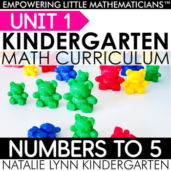 Preview of Kindergarten Numbers to 5 Math Unit Guided Math Curriculum Unit 1 Numbers 0-5