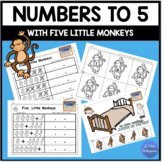 Numbers to 5 with Five Little Monkeys Jumping on the Bed