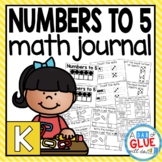 Numbers to Five Math Review Journal for Kindergarten