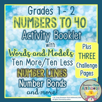 Numbers to Forty Activity by Drummer Chick Arithmetic | TpT