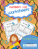 Numbers worksheets 1-10