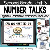 Second Grade Number Talks Unit 3 for Building Number Sense