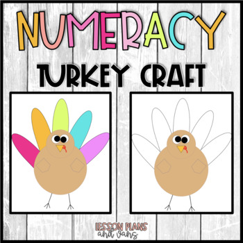 Preview of Numeracy Turkey Craft