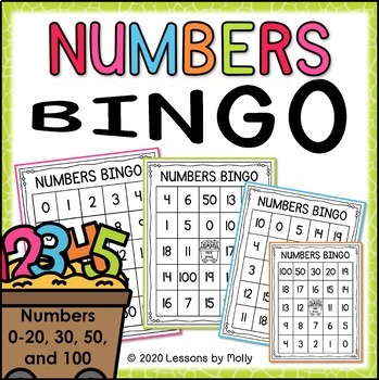 Number Bingo Game by Lessons by Molly | Teachers Pay Teachers
