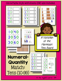 Numeral-Quantity Match: 10-99 (A Variation of the Montesso