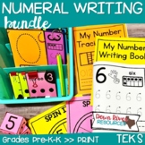 Numeral Writing Bundle for Kindergarten Number Writing & N