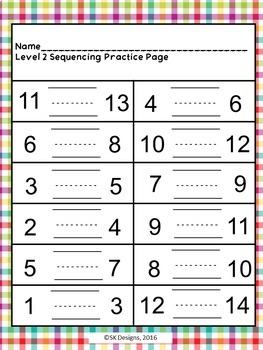 sequencing numerals 1 20 build skills fluency w flash