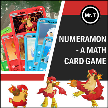 Preview of Numeramon - Math Game: Addition & Subtraction (like Pokemon) - Distance Learning