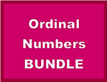 Preview of Numeri ordinali (Ordinal Numbers in Italian) Bundle