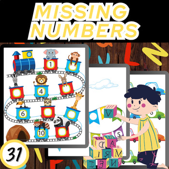 Preview of Numeric Detective: Uncover Mystery with Missing Numbers Activities Worksheets