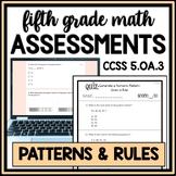 5th Grade Numeric Patterns Quiz, Generate Patterns Using a