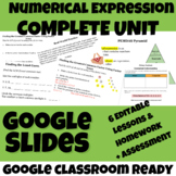 Numerical Expression Complete Unit -Edible Lessons, Homewo