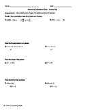 Numerical Expressions Unit Review and Assessment