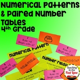 Numerical Patterns & Paired Number Tables Unit with Lesson Plans