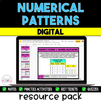 Preview of Numerical Patterns Resource Pack - Digital