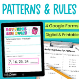 Numerical Patterns, Shape Patterns and Pattern Rules Pract