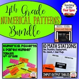 Numerical Patterns and Input Output Tables Bundle of Activ