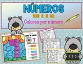 Números 0-20: Colorear por Número