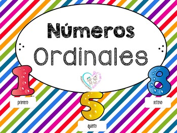 Preview of Números Ordinales