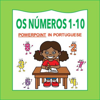 Preview of Números de 1 a 10: Portuguese Numbers 1-10 POWERPOINT