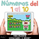 Números del 1 al 10 DIGITAL para Seesaw™ y Google Slides™