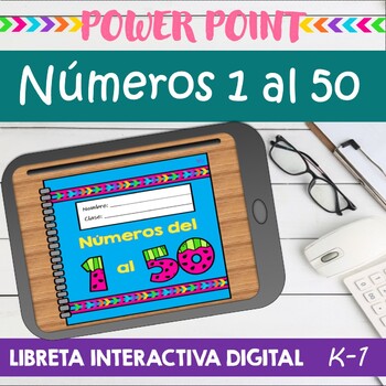 Preview of Números del 1 al 50 (Spanish Power Point)